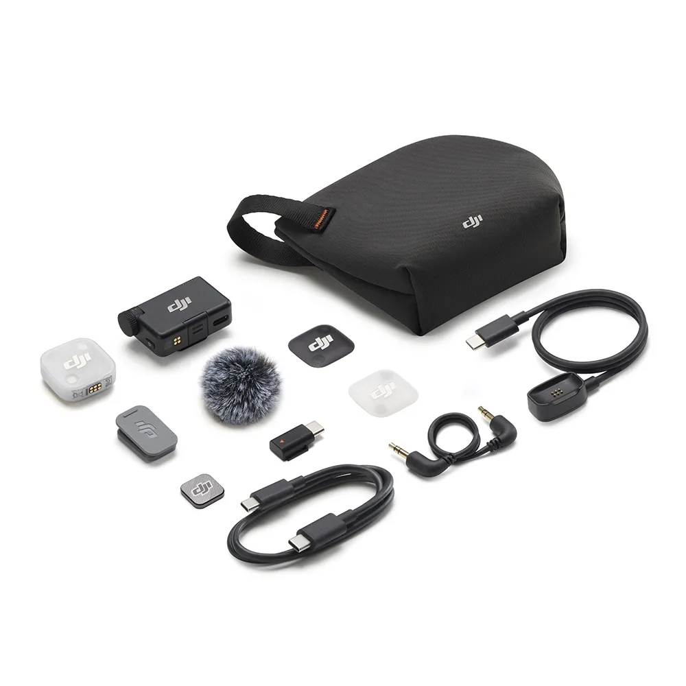 Microfone DJI Mic Mini 2 (1 TX Microfone + 1 RX Receptor) BR - DJI145